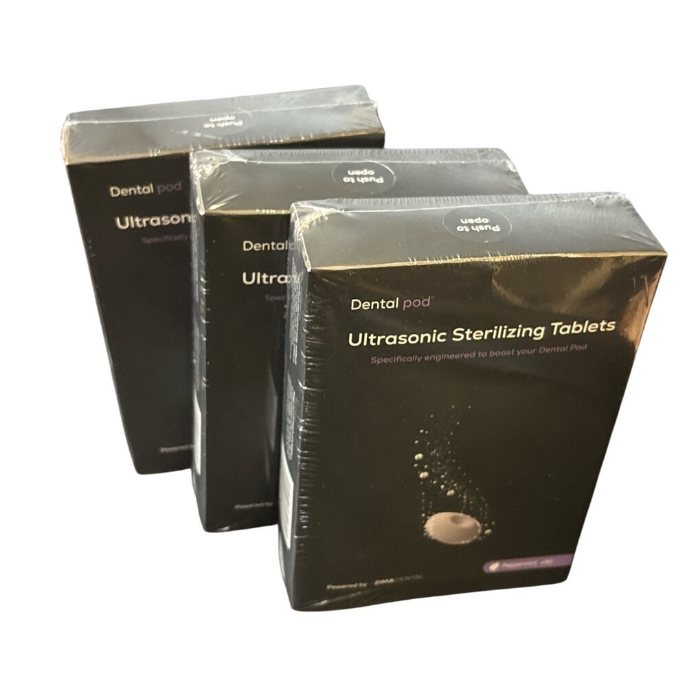 3 Packs of 30 Dental Pod Sterilizing Tablets - BBD October 2026